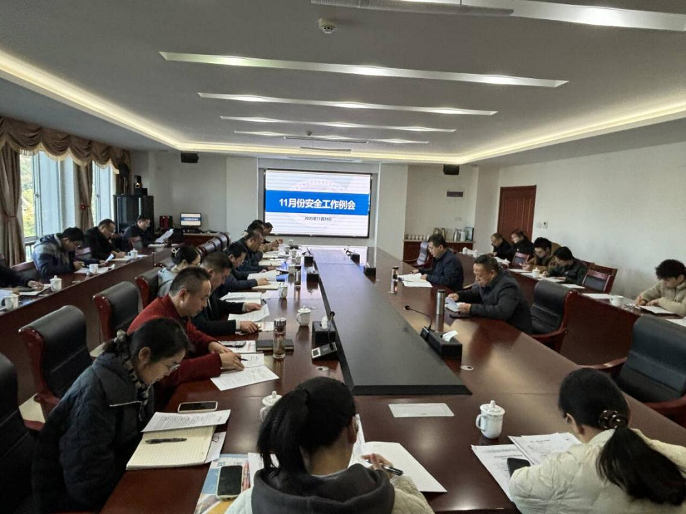 学校召开11月份安全工作例会