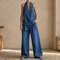 Rivella – Washed Denim Two Piece Summer Set