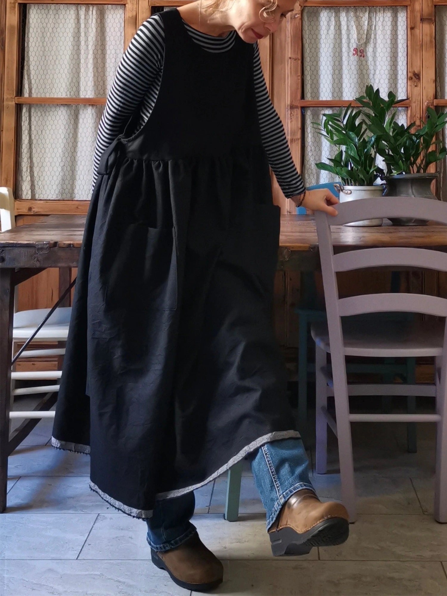 Black Cotton &  Kitchen Apron