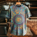 Men's Vintage Hippie Print Tie Dye T-shirt