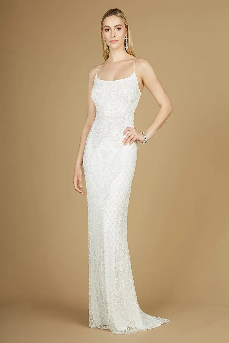 Lara 51113 sleeveless backless simple maxi dress