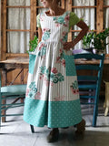Floral & Polka Dot Patchwork Apron