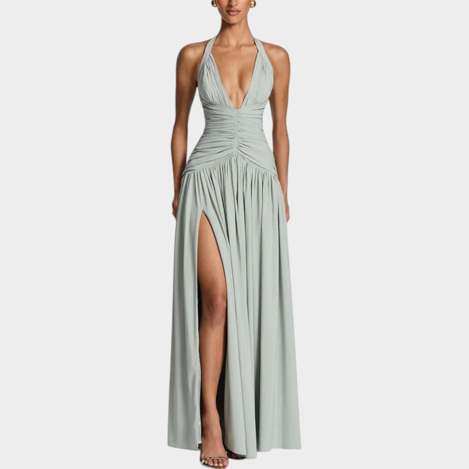 Halter Neck Maxi Dress