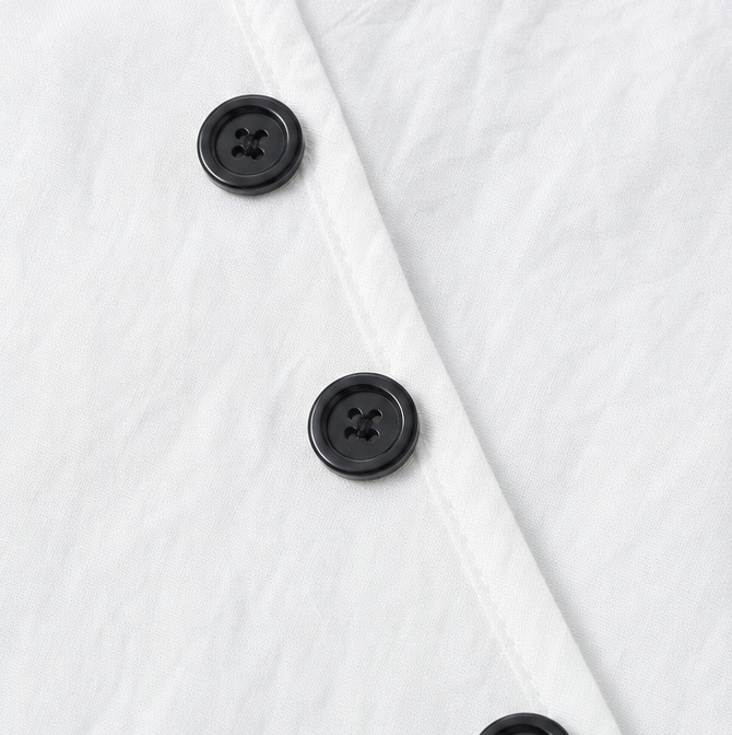 Wearvelle – Sleeveless Wide-Leg Jumpsuit with Diagonal Buttons and Pockets