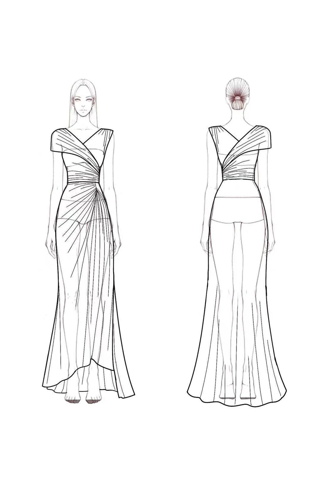 Wedding Guest Dresses Light Blue Pleated Maxi Mother of Bride Dresses