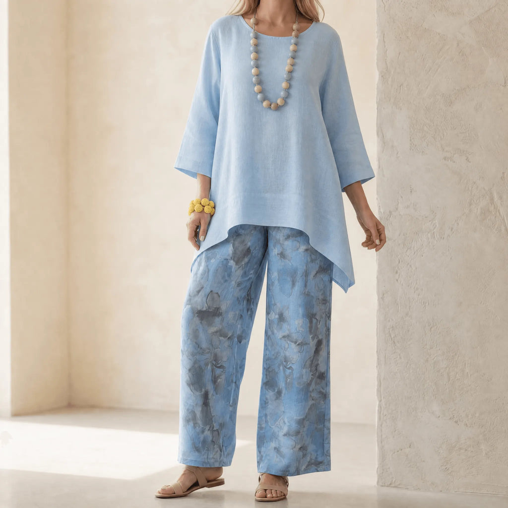 Linova – Women's Artful Linen Two-Piece Set