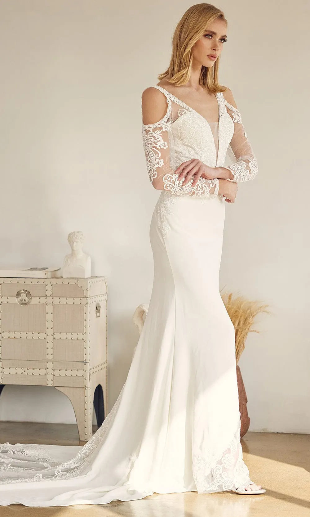 Nox Anabel Bridal JE916 - Long Sleeve Bridal Gown