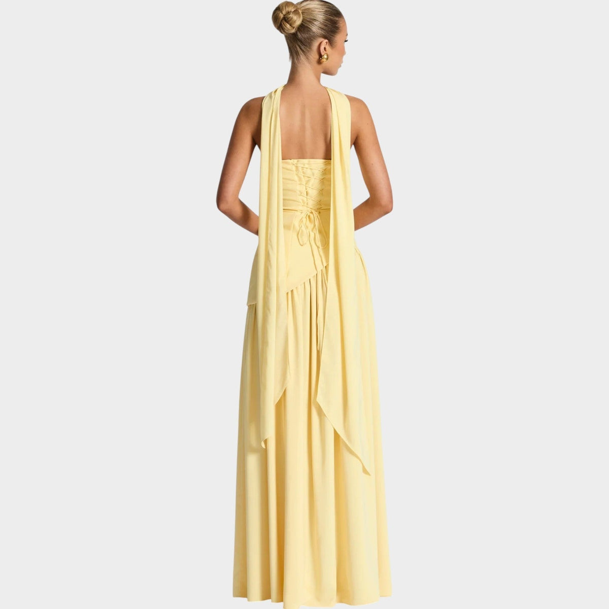 Statement Contrast Maxi Dress