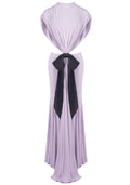 Bow Backless Maxi Dress Lavender
