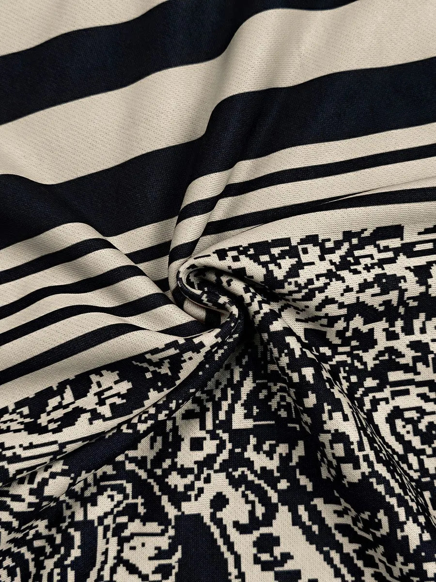 Long Sleeves Loose Striped Pullovers