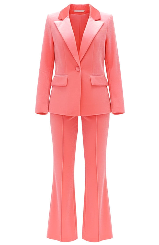 Velvet Suit Coral Pink