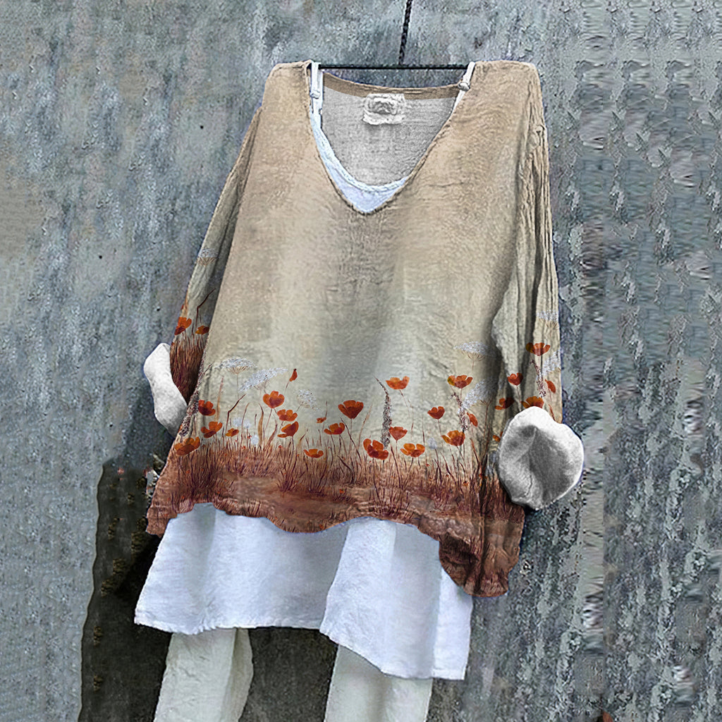 Floral Art Pattern Women's T-Shirt