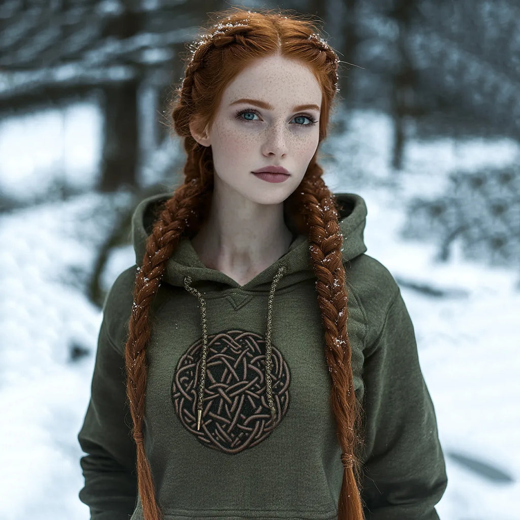 Vintage Tribal Celtic Chunky Cozy Hoodie