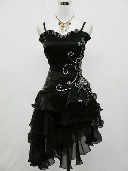Black vintage fashion exquisite beaded short mini tulle prom dress homecoming dress evening dress party dress gh3484