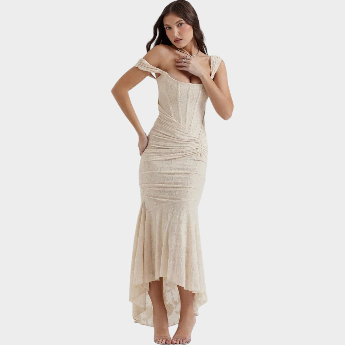 Elegant Sculpted Midi Dress