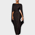 Draped One-Shoulder Evening Elegance Gown