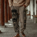 Japanese Style Tiger Print Casual Pants
