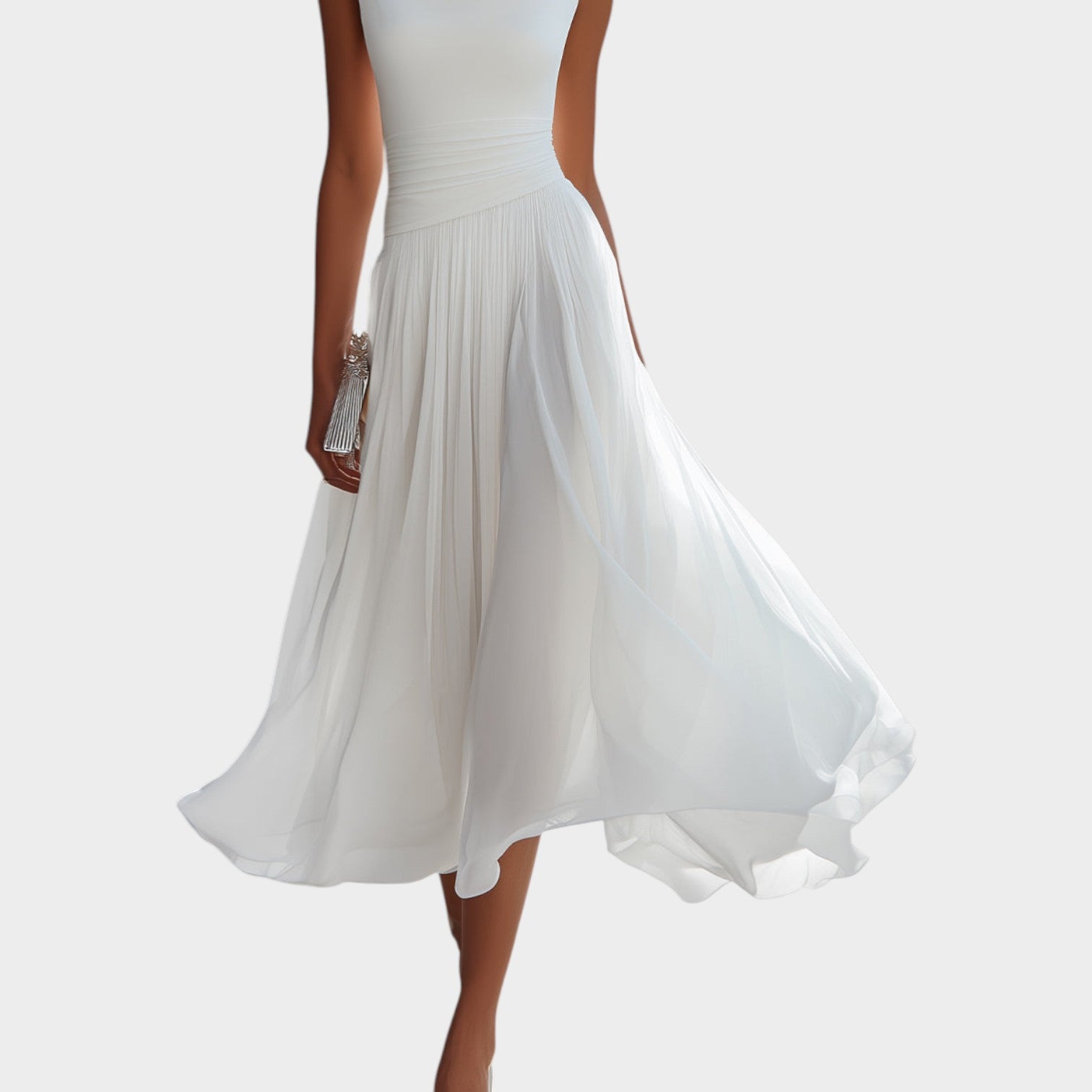 Elegant Flowing Midi Dress