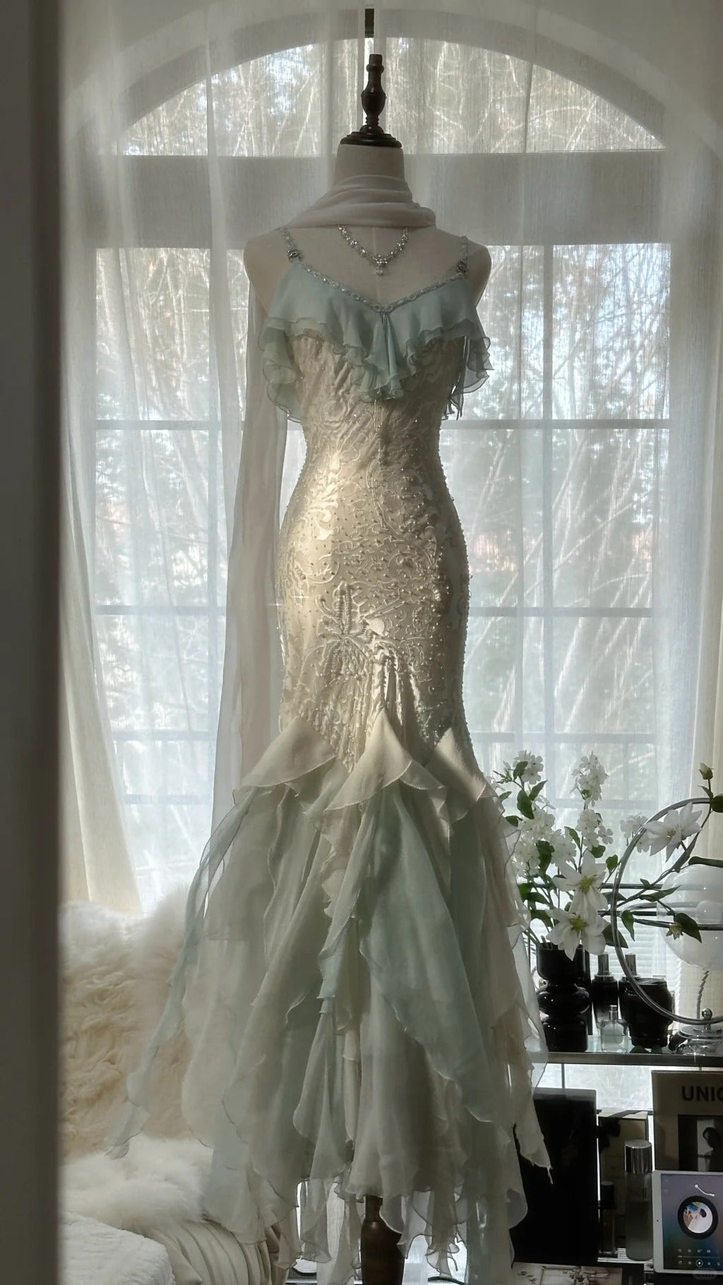 Vintage Evening Dresses, Sleeveless Long Party Gowns  25517