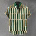 Men's Vintage Geometric Pattern Casual Shirt