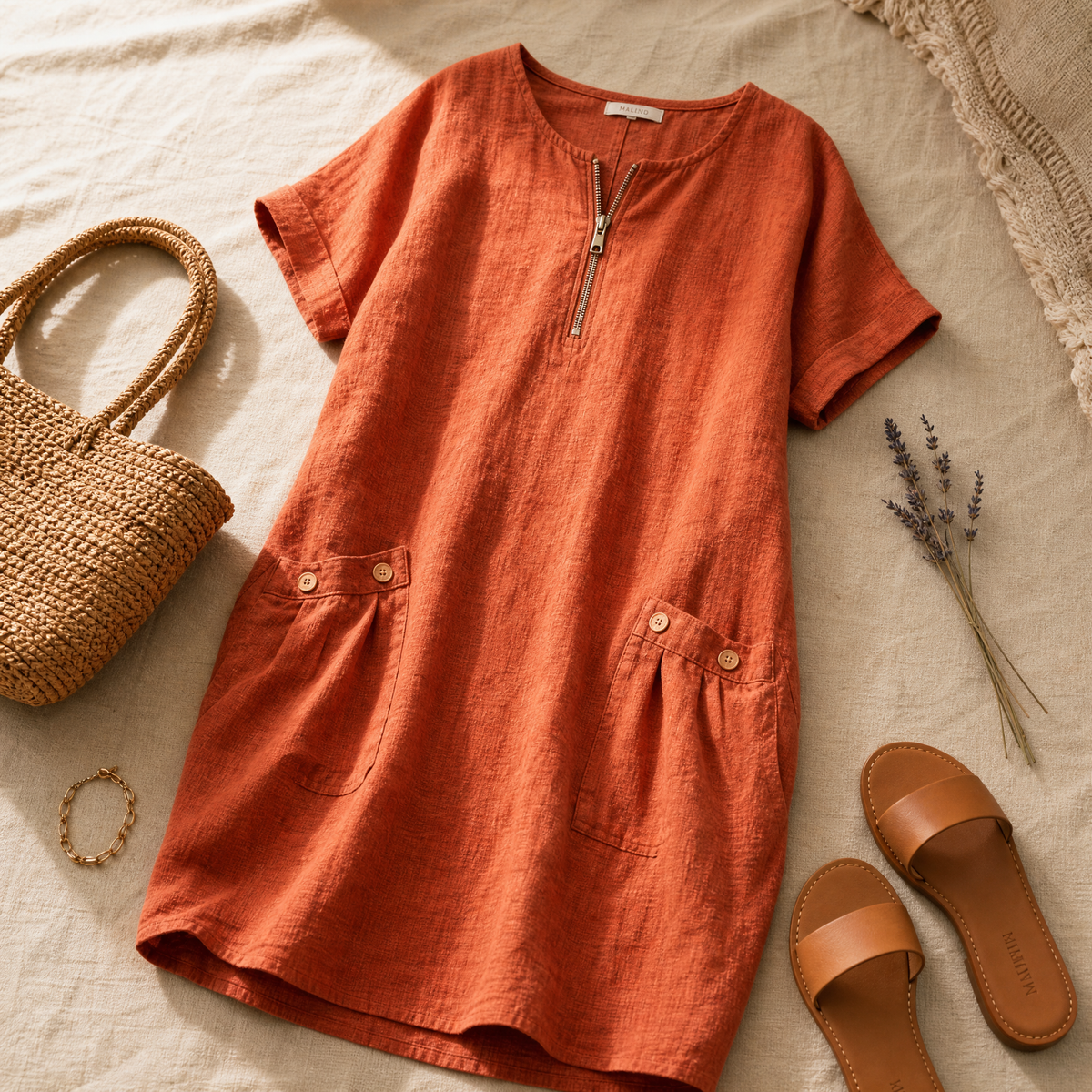 Solenza – Breezy Summer Dress with Pockets