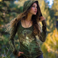 Women's Tribe Tree Of Life Totem Design Hoodie