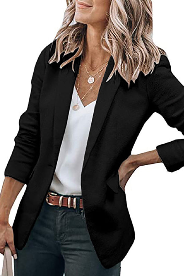 Casual Turndown Collar Coat