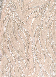 Strapless Crystal Mermaid Maxi Dress Nude