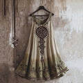Vintage Viking Totem Gradient Linen Tank Dress
