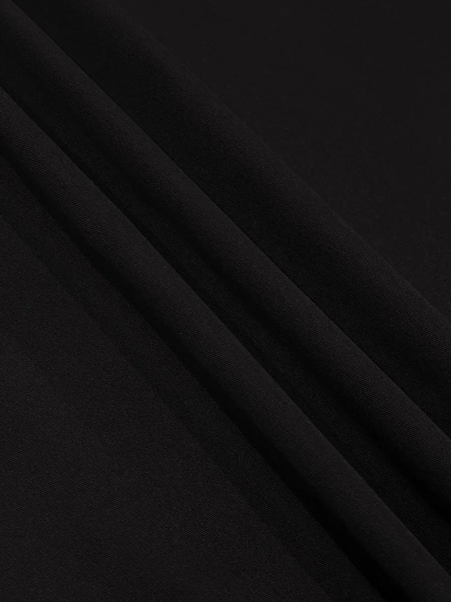 High Waisted Loose Pleated Solid Color Pants