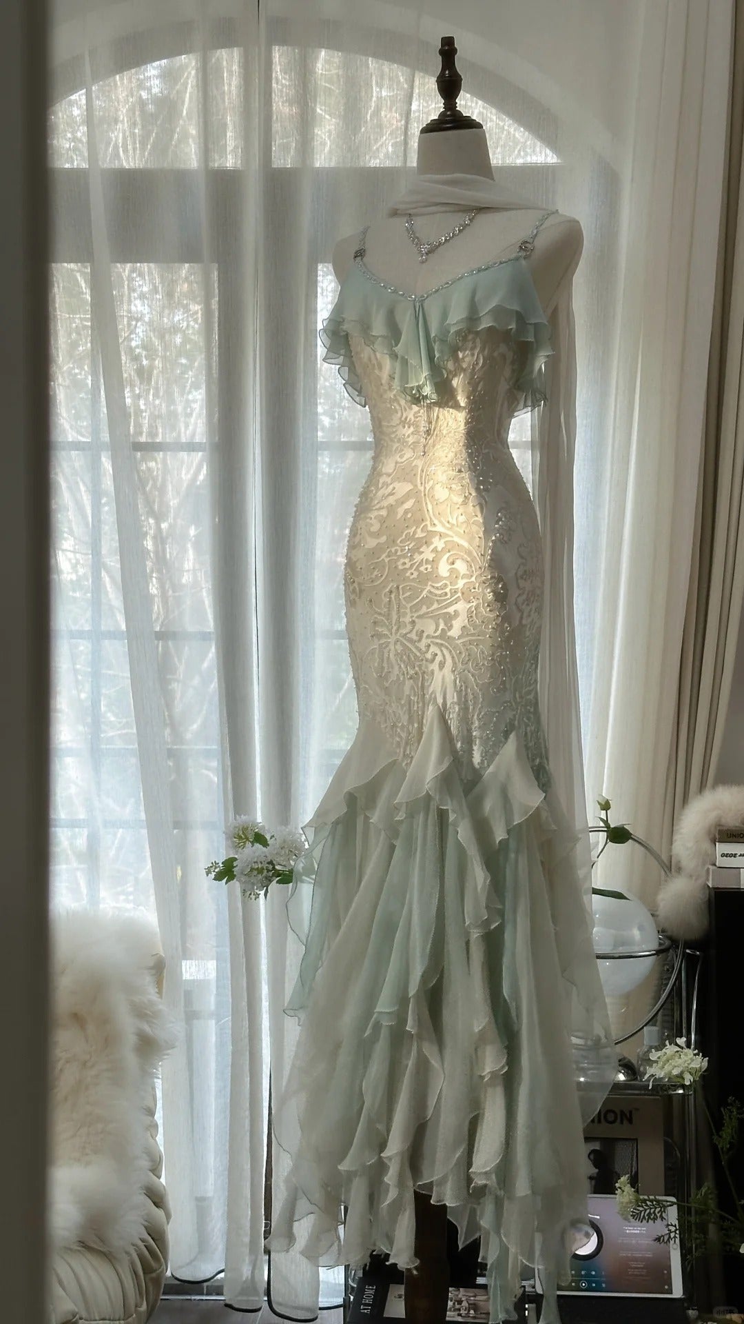 Vintage Evening Dresses, Sleeveless Long Party Gowns  25517