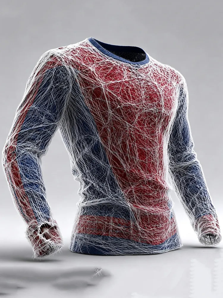 Men's Movie-inspired Casual Pattern Long-sleeve T-shirt
