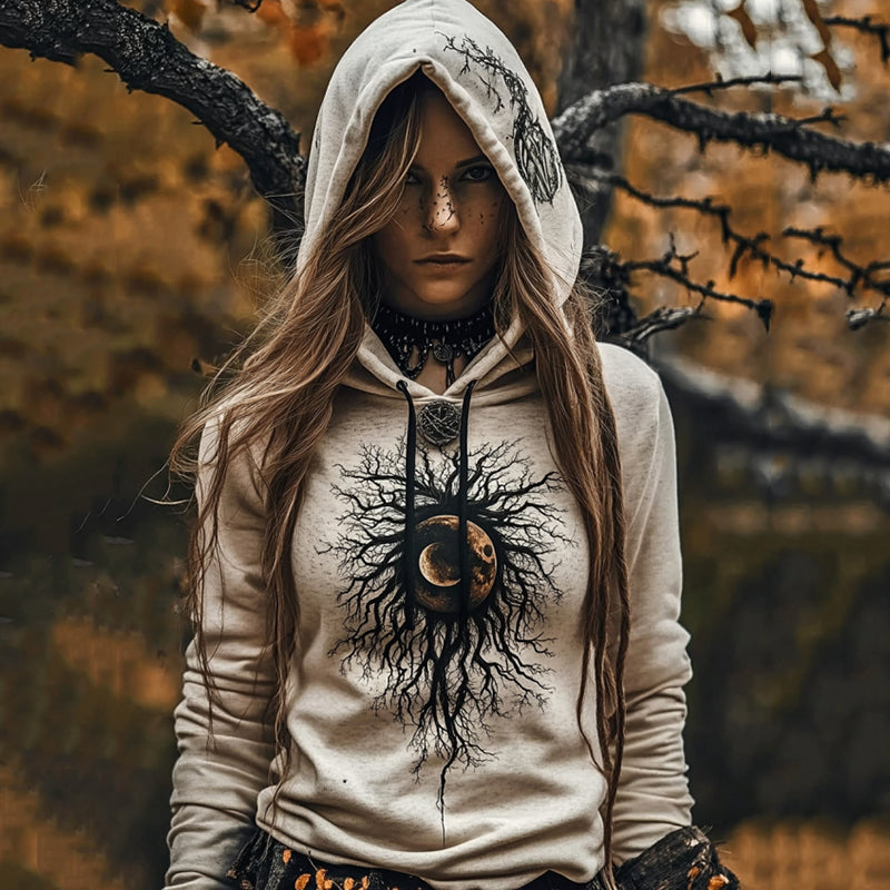 Women's Tribal Viking Totem Casual Hoodie