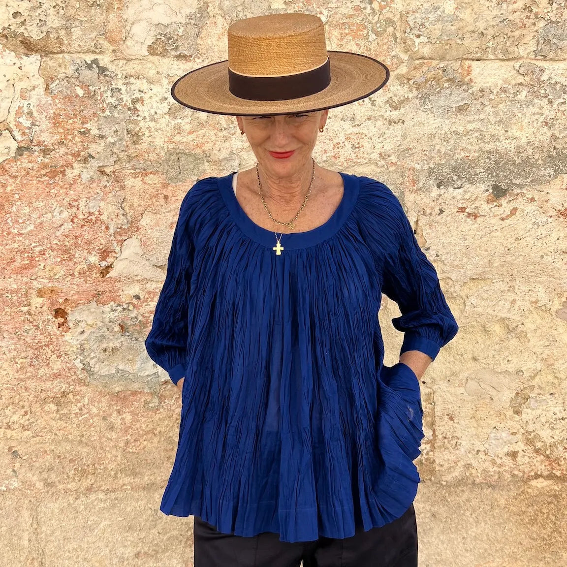 Crinkle  Cotton Top – Dadihouse