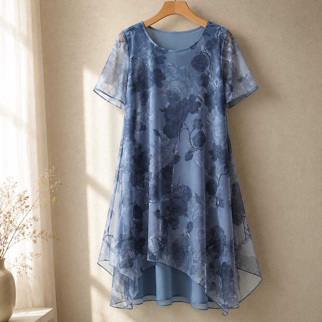 Florenza – Women's Layered Chiffon Floral Dress