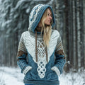 Viking Goddess Wings Women's Knit Hooded Sweater