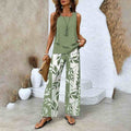 Soléne – Flowy Sleeveless Top and Wide Leg Pants 2 Piece Set