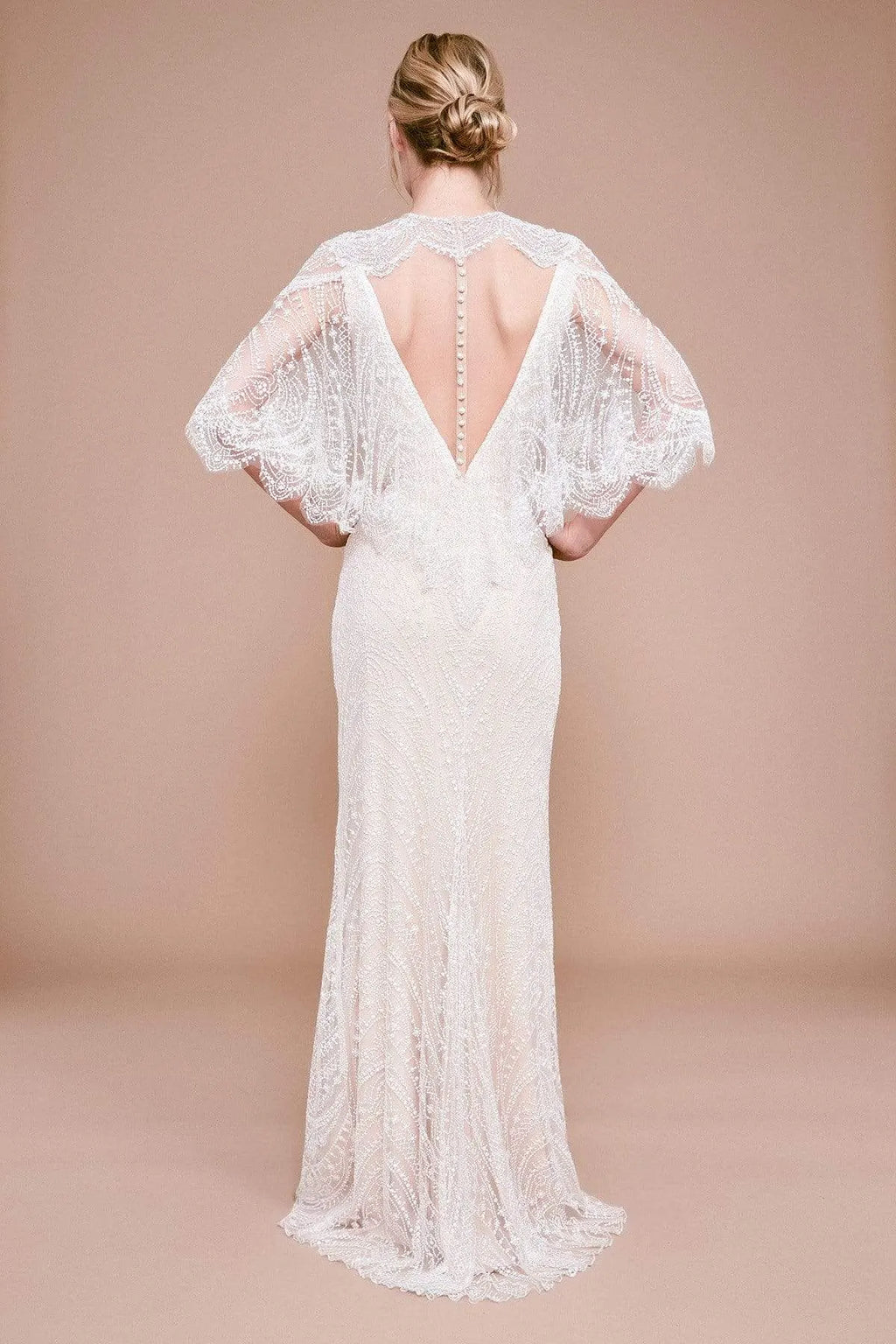 Tadashi Shoji - Atwood Open-back Lace Gown
