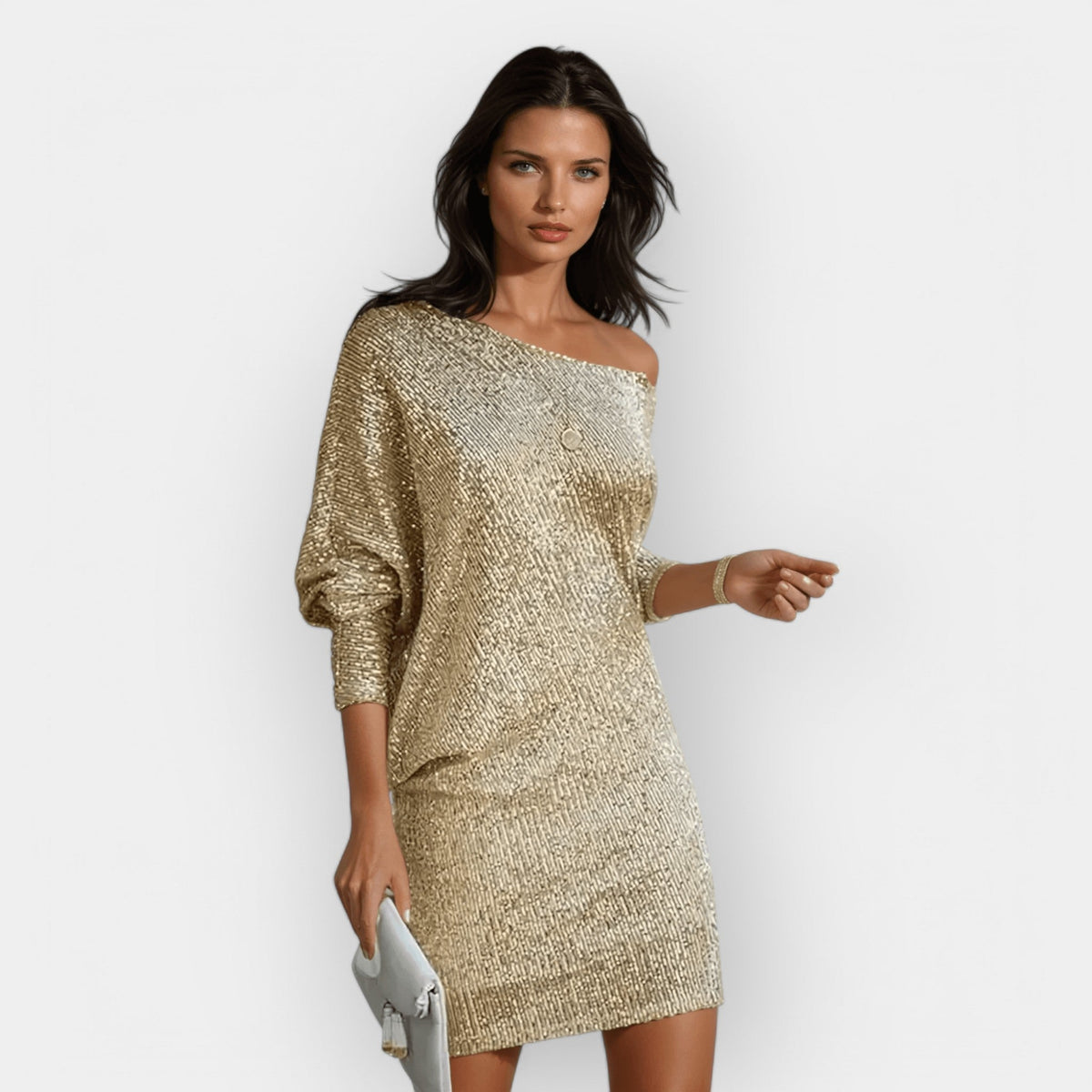 Evening Dress with Sequins