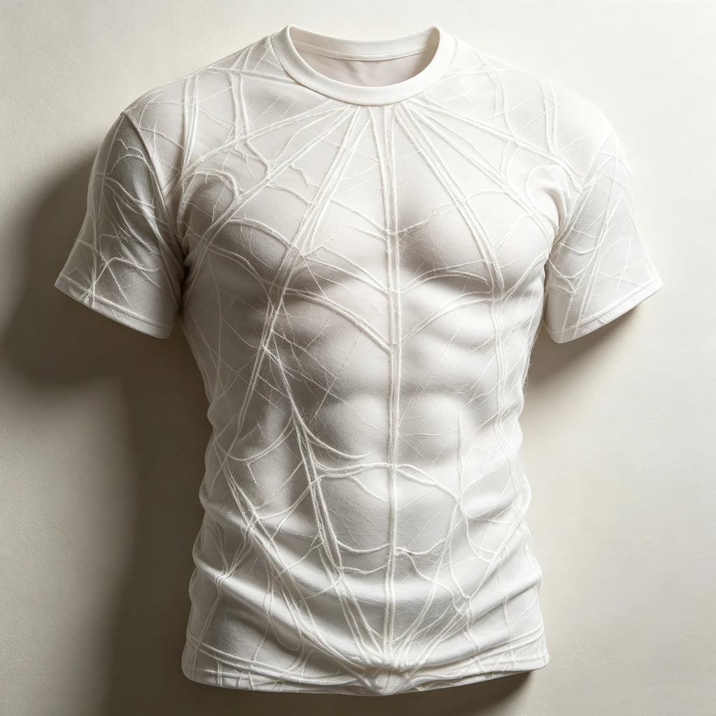 Men's Halloween Spider-inspired Artistic Pattern Casual T-shirt