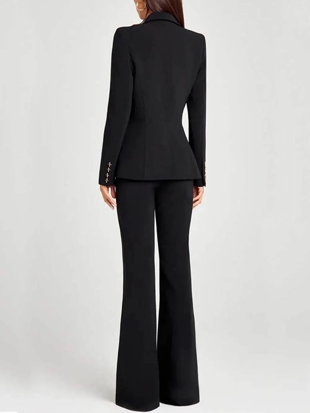 Fashion Casual High-Waist Pocket Trousers