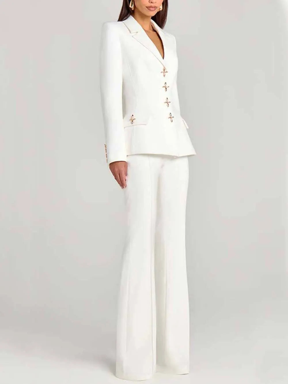 Fashion Casual High-Waist Pocket Trousers