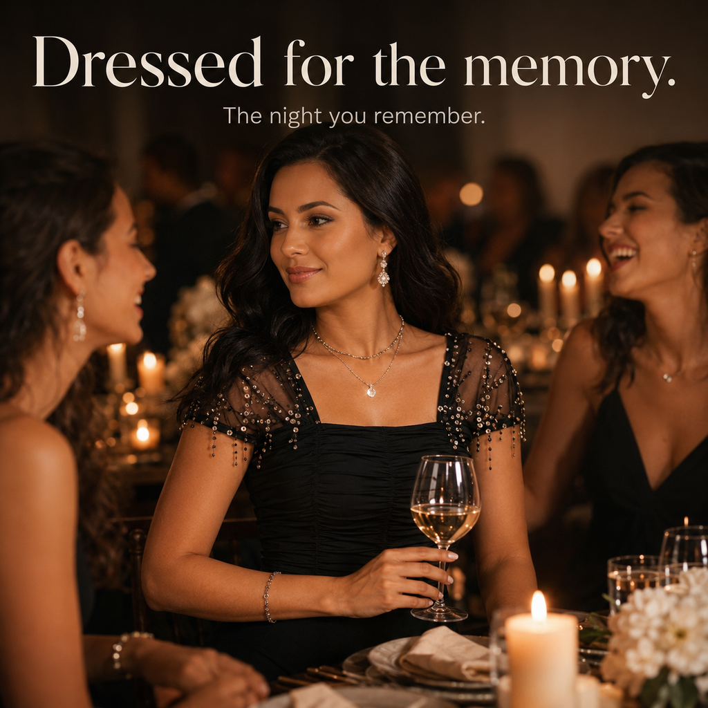 Soirée – Sequin Slit Maxi Dress with Convertible Square Neck