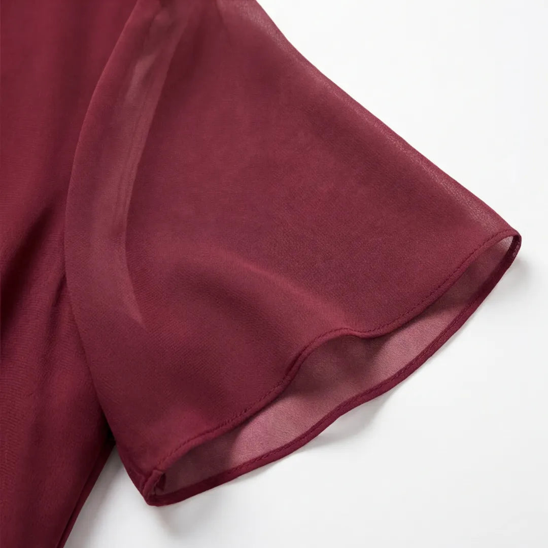 Velara – Women's Gathered Twist-Waist Dress
