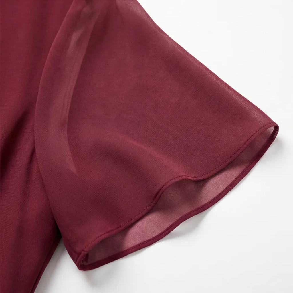 Velara – Women's elegant ruffle midi dress