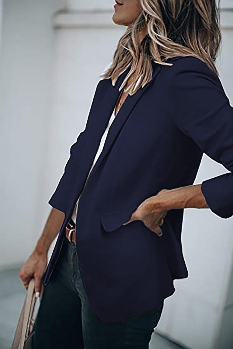 Casual Turndown Collar Coat
