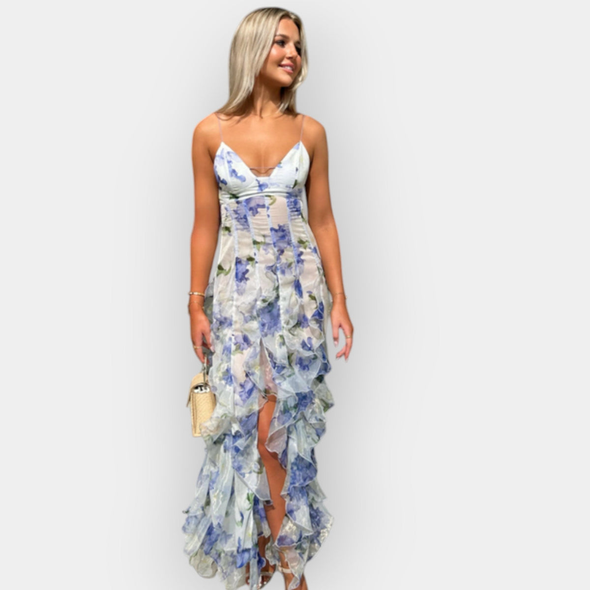 Maxi Dress with Ruffled Details