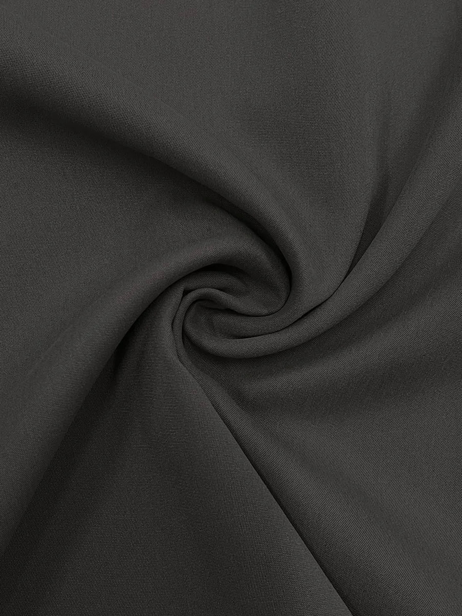 High Waisted Loose Pleated Solid Color Split-Joint Pants Trousers