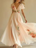 Women's Vintage Print Dress