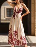 Floral Print Backless Cami Maxi Dress_CWDMD02683